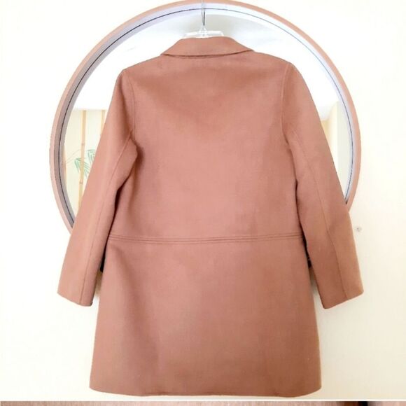 Zara NWT Wooldblend Outwear Light Girls Coat Camel Size 13/14 (0160) - Picture 3 of 11